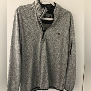 Legend golf brand quarter zip pullover athletic long sleeve shirt jacket large